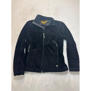 Mountain Hardwear Black Fleece Zip Up Jacket Women's Size S